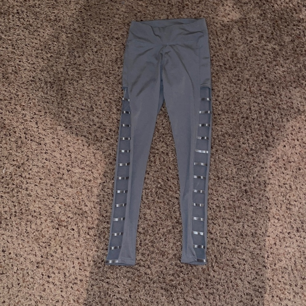 Grey Leggings W/ Slits